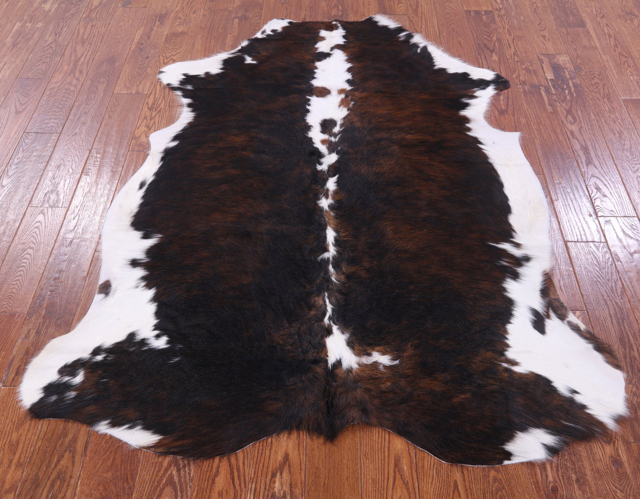 Brindle Natural Cowhide Rug - Medium 6'3"H x 5'0"W