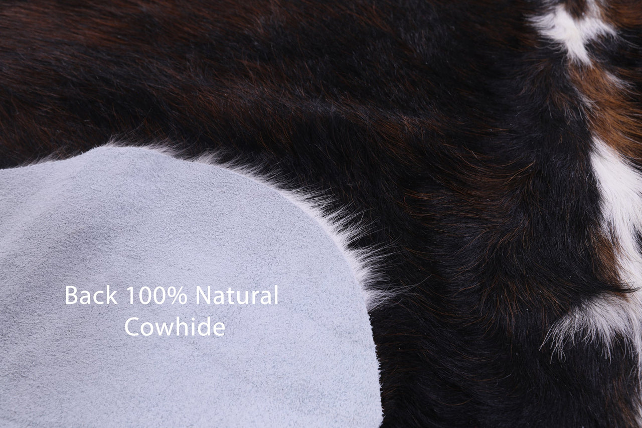 Brindle Natural Cowhide Rug - Medium 6'3"H x 5'0"W