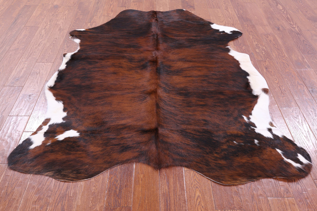 Brindle Natural Cowhide Rug - Medium 6'7"H x 5'3"W