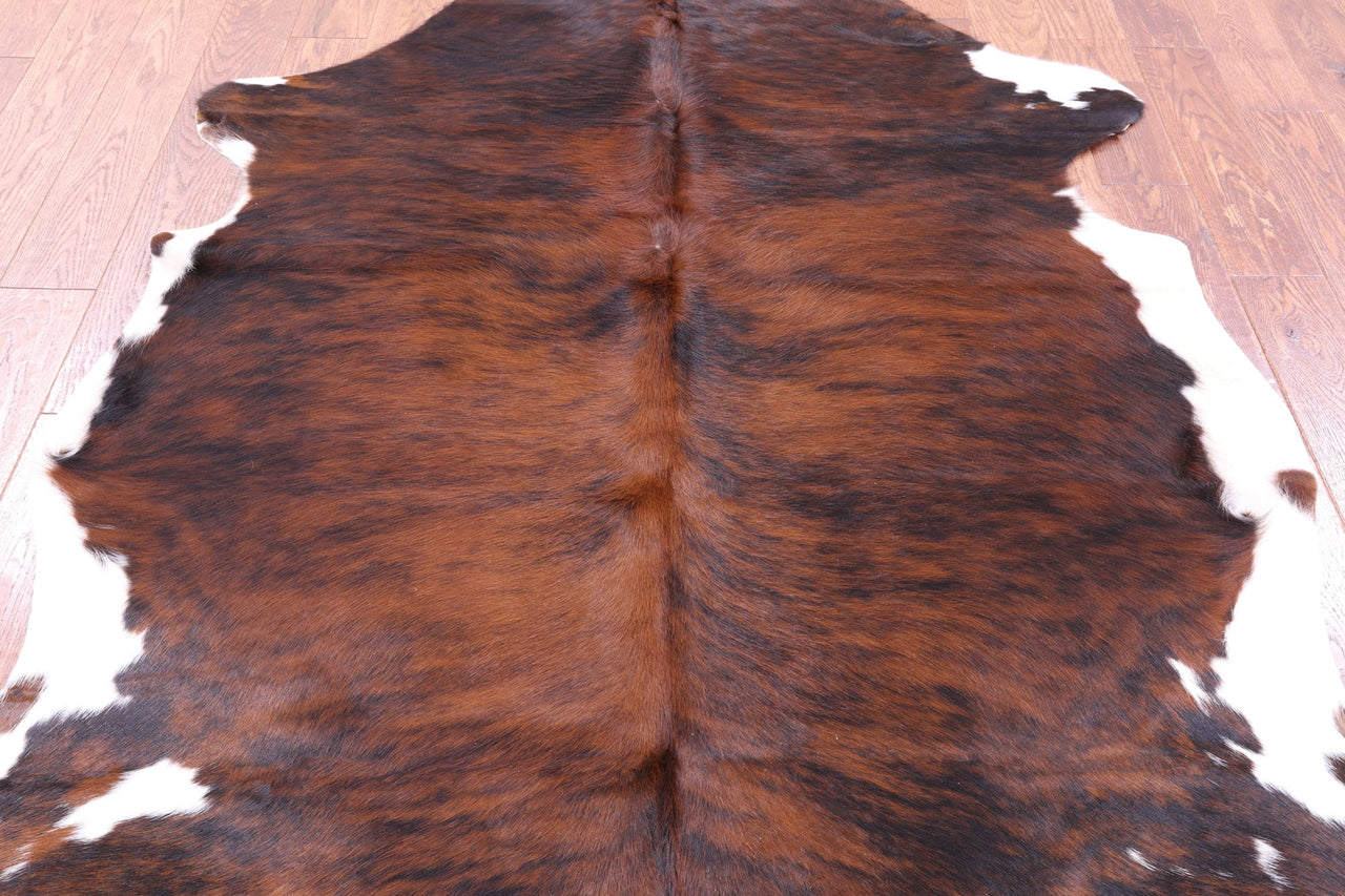 Brindle Natural Cowhide Rug - Medium 6'7"H x 5'3"W