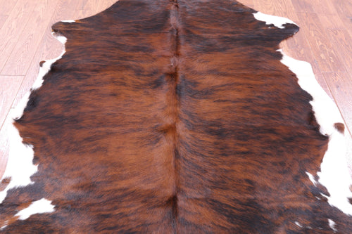 Brindle Natural Cowhide Rug - Large 6'7