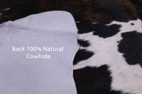 Thumbnail for Black & White Natural Cowhide Rug - Medium 6'2