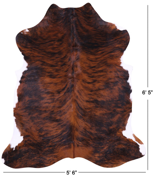Brindle Natural Cowhide Rug - Large 6'5