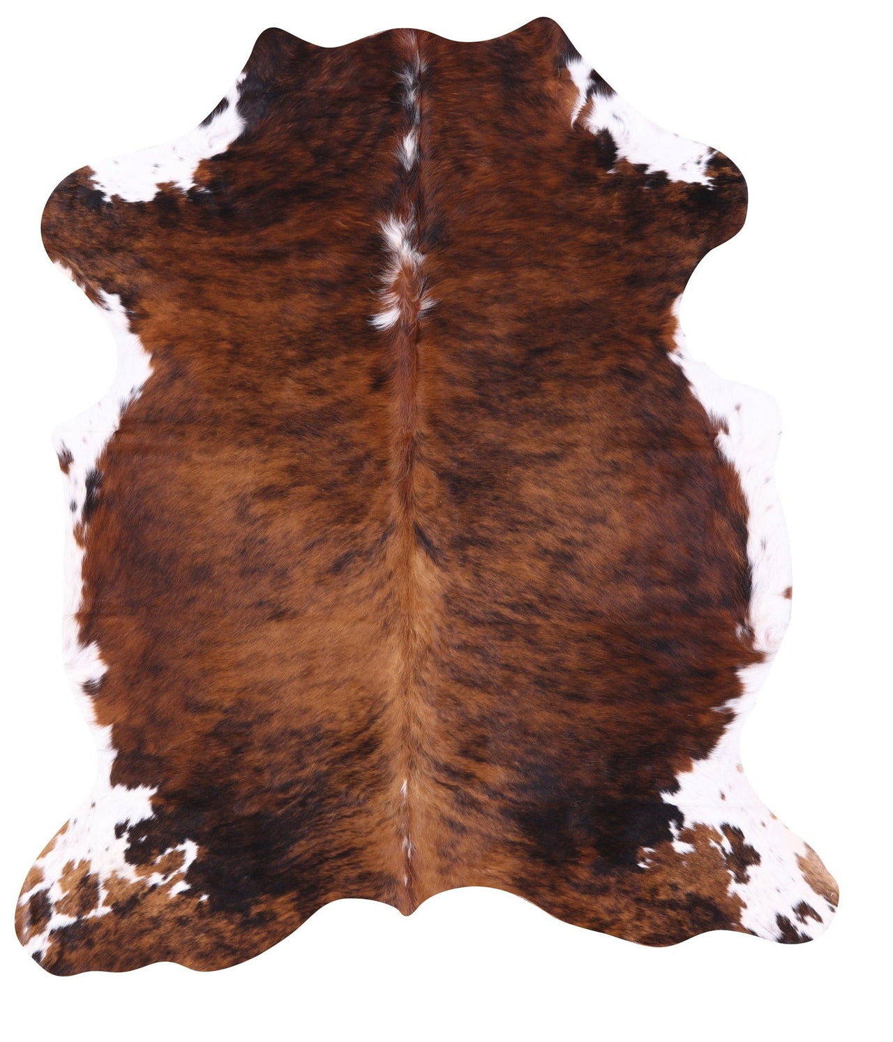 Brindle Natural Cowhide Rug - Medium 6'1"H x 5'6"W