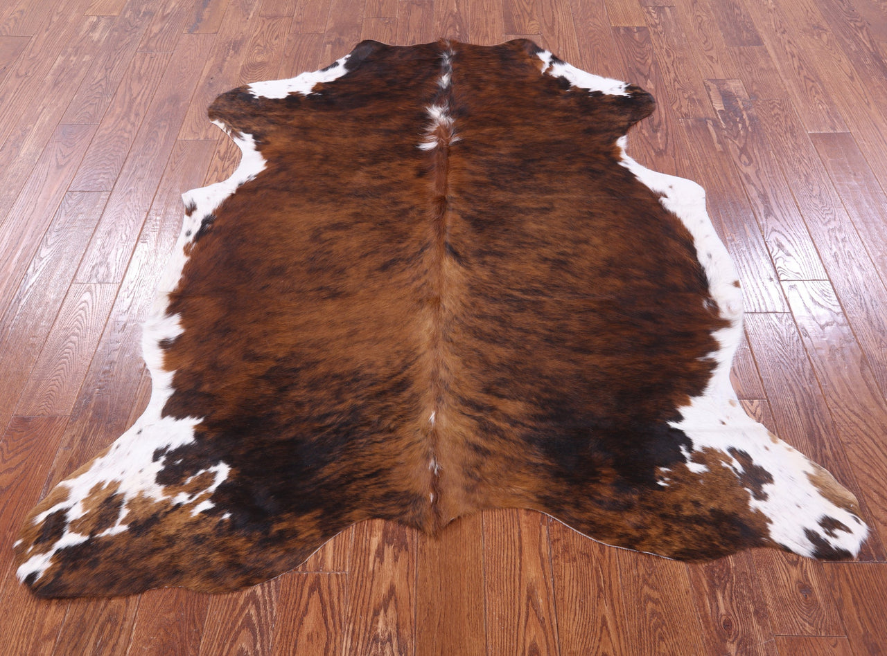 Brindle Natural Cowhide Rug - Medium 6'1"H x 5'6"W