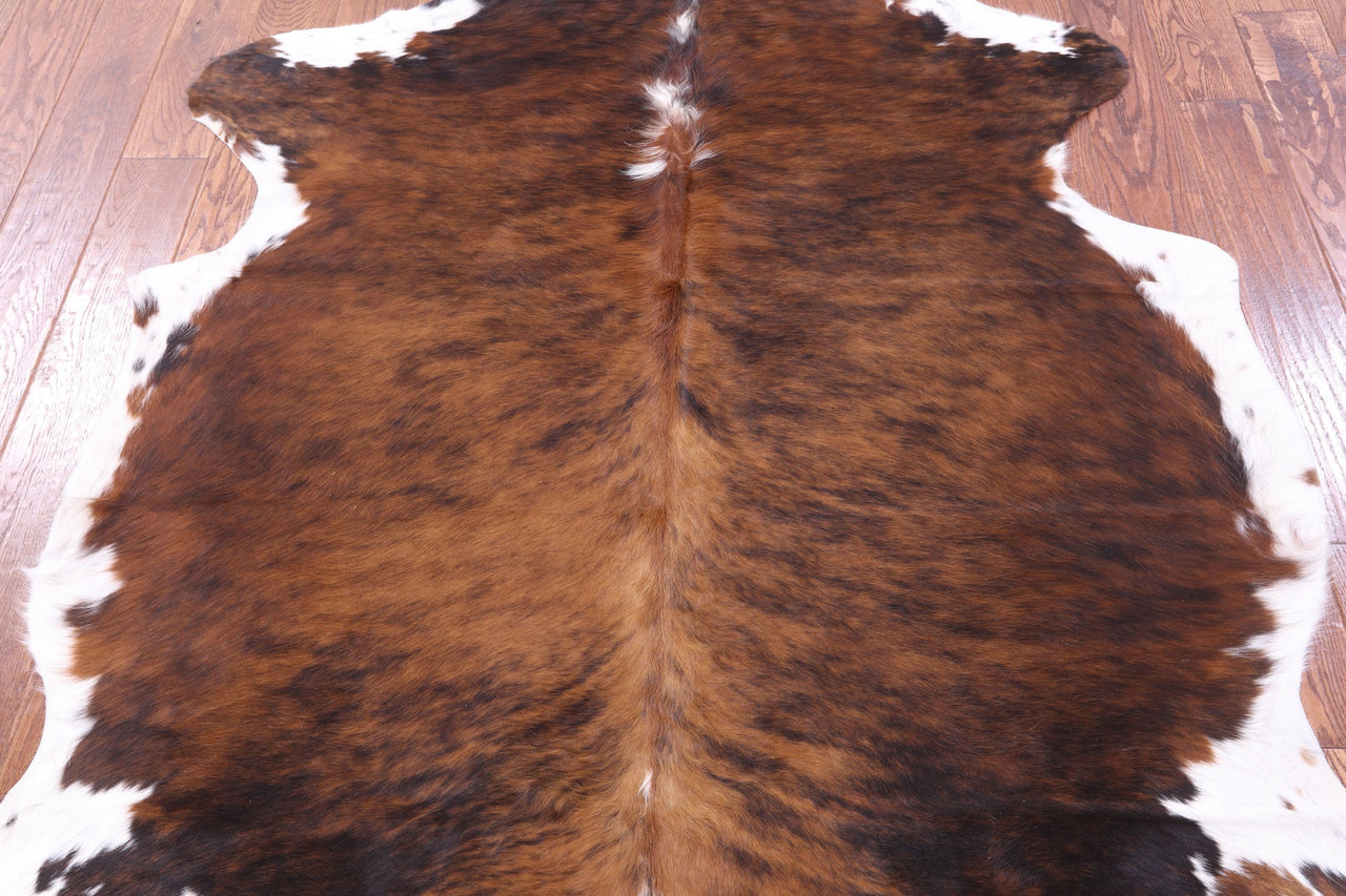 Brindle Natural Cowhide Rug - Medium 6'1"H x 5'6"W