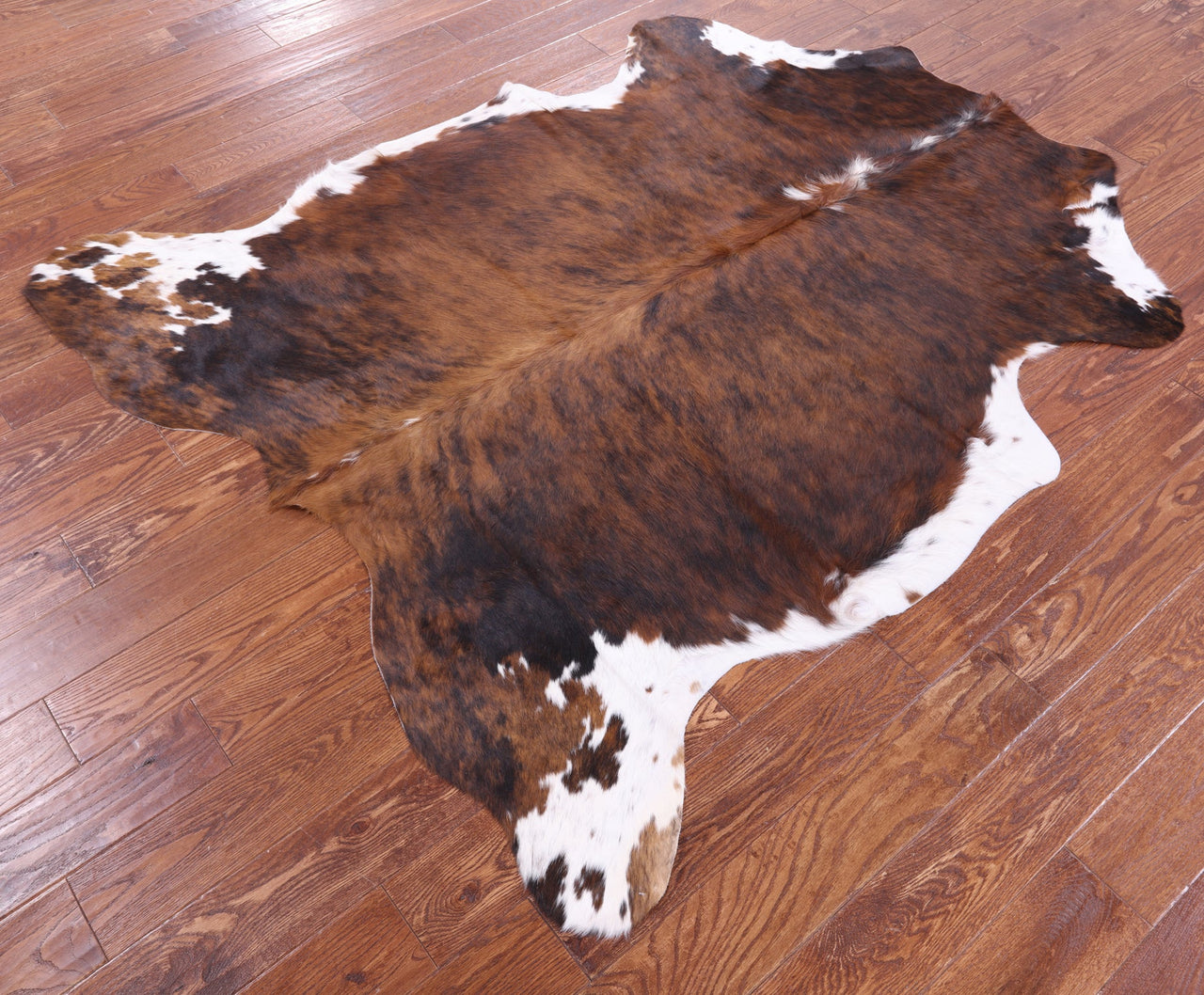 Brindle Natural Cowhide Rug - Medium 6'1"H x 5'6"W