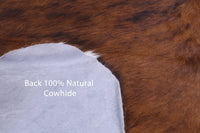 Thumbnail for Brindle Natural Cowhide Rug - Medium 6'1