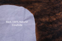 Thumbnail for Brindle Natural Cowhide Rug - Medium 6'8