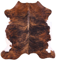 Thumbnail for Brindle Natural Cowhide Rug - Medium 6'8