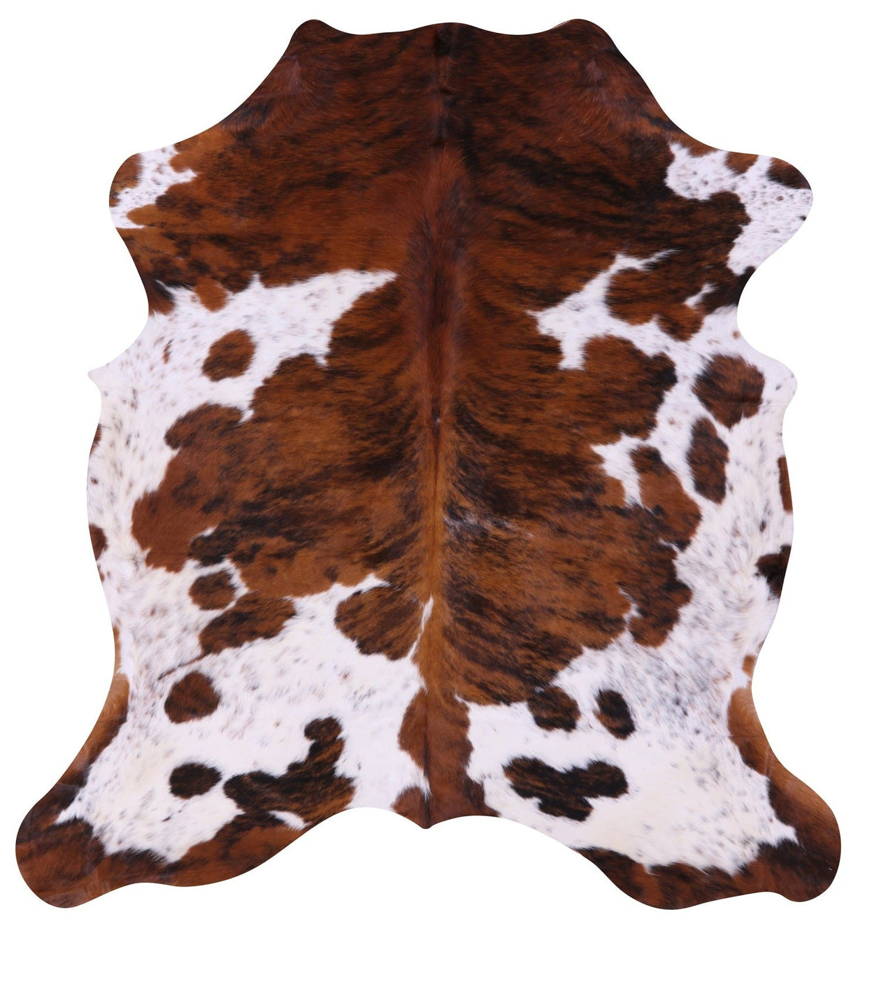 Brindle Natural Cowhide Rug - Medium 6'9"H x 6'4"W