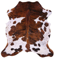 Thumbnail for Brindle Natural Cowhide Rug - Medium 6'9