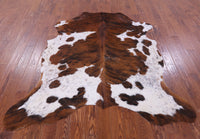 Thumbnail for Brindle Natural Cowhide Rug - Medium 6'9