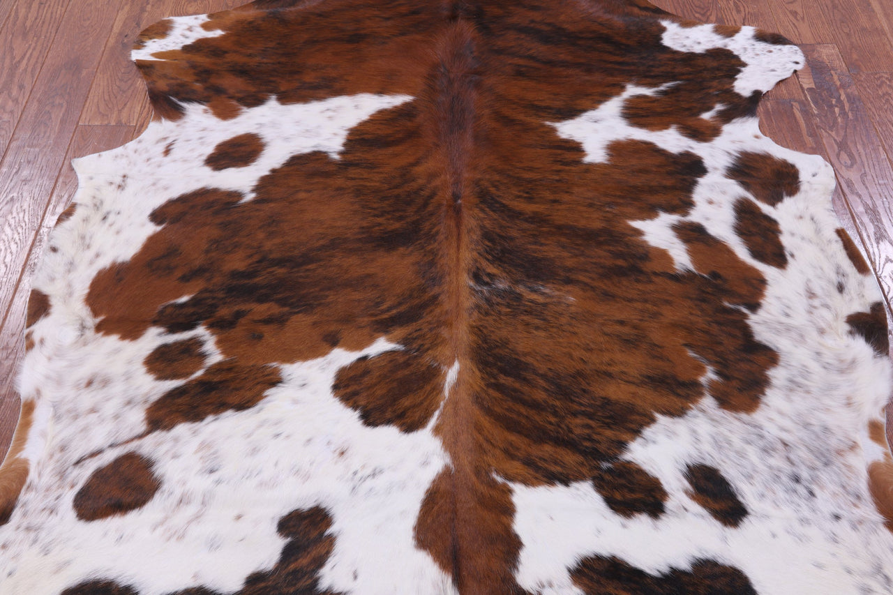 Brindle Natural Cowhide Rug - Medium 6'9"H x 6'4"W