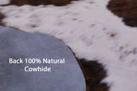 Thumbnail for Brindle Natural Cowhide Rug - Medium 6'9