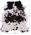 Salt & Pepper Natural Cowhide Rug - Medium 6'6"H x 5'9"W
