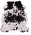 Salt & Pepper Natural Cowhide Rug - Medium 6'6"H x 5'9"W