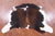 Tricolor Natural Cowhide Rug - Medium 5'11"H x 5'7"W