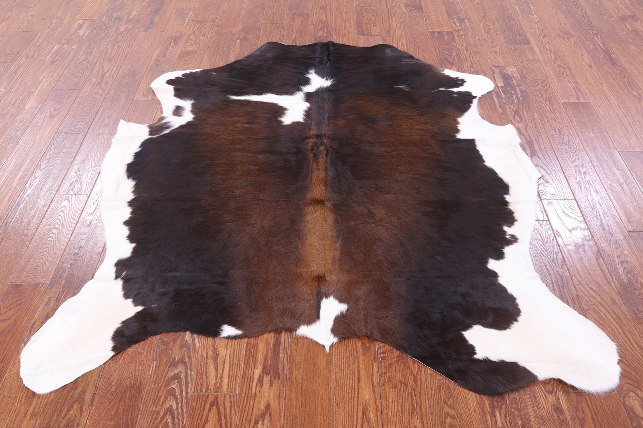 Tricolor Natural Cowhide Rug - Medium 5'11"H x 5'7"W