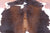 Tricolor Natural Cowhide Rug - Medium 5'11"H x 5'7"W