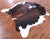 Tricolor Natural Cowhide Rug - Medium 5'11"H x 5'7"W