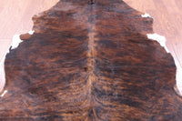 Thumbnail for Brindle Brown Natural Cowhide Rug - Medium 6'1