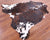 Tricolor Natural Cowhide Rug - Large 6'6"H x 6'7"W