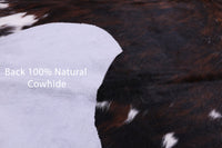 Thumbnail for Tricolor Natural Cowhide Rug - Medium 6'6