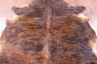 Thumbnail for Brindle Natural Cowhide Rug - Medium 7'0