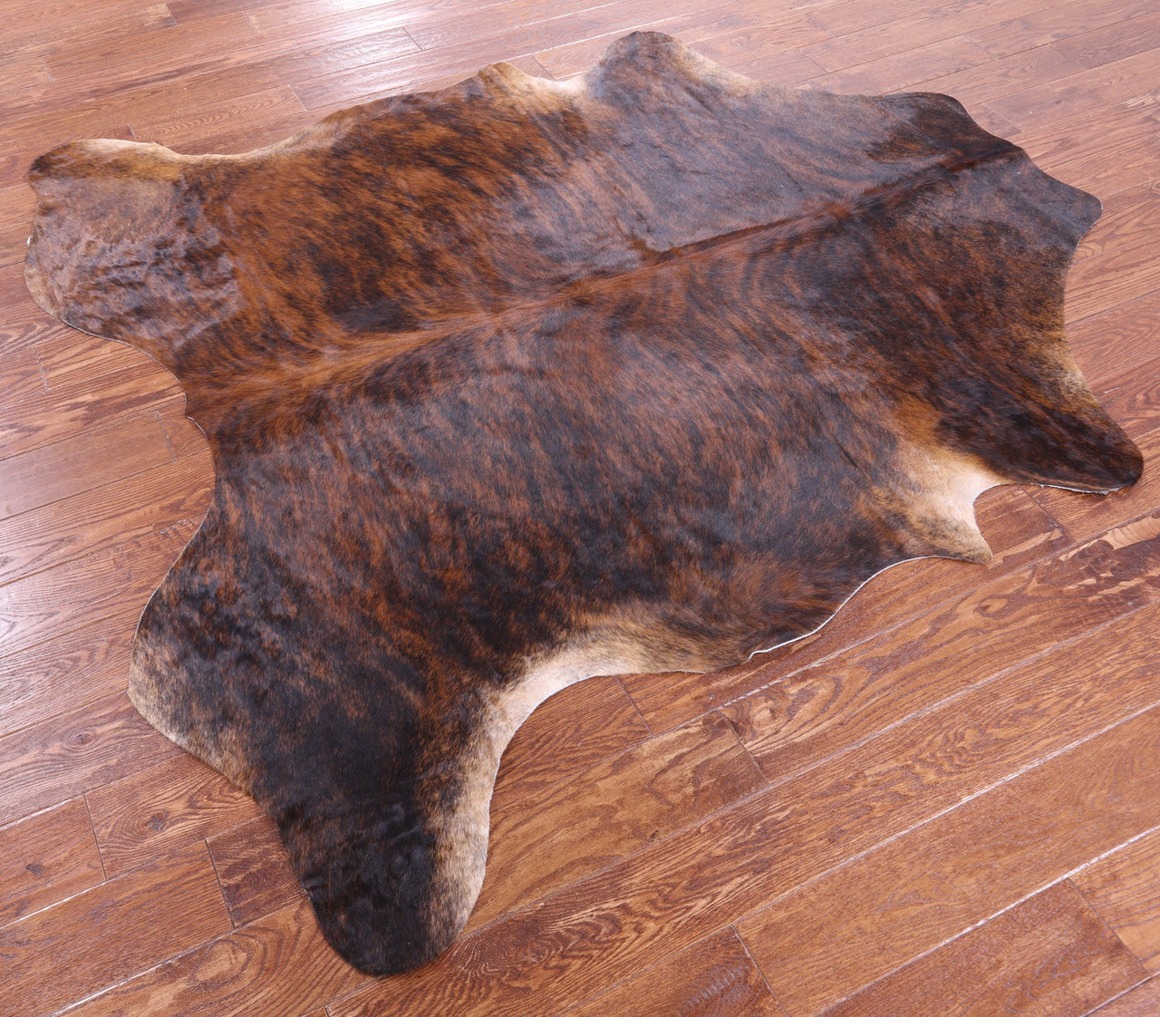 Brindle Natural Cowhide Rug - Medium 7'0"H x 6'4"W