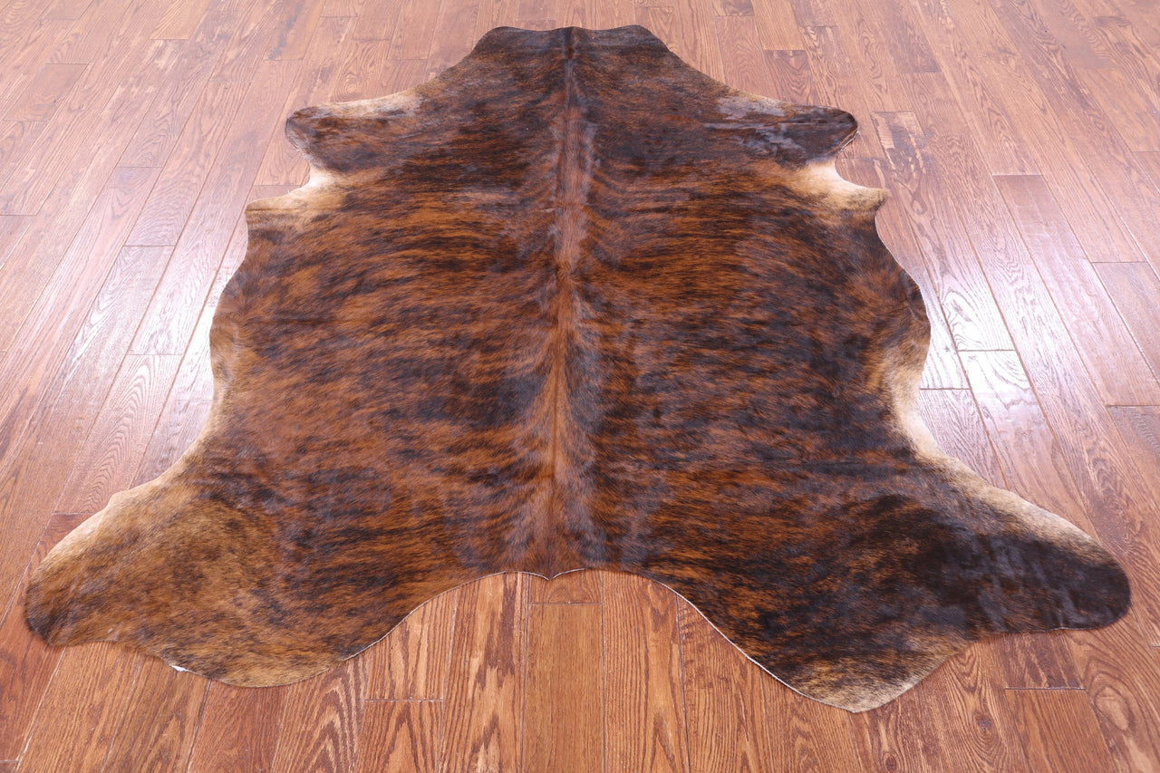 Brindle Natural Cowhide Rug - XLarge 7'0"H x 6'4"W