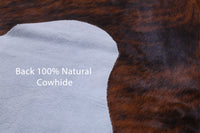 Thumbnail for Brindle Natural Cowhide Rug - Medium 7'0