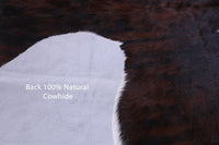 Thumbnail for Brindle Natural Cowhide Rug - Medium 6'8