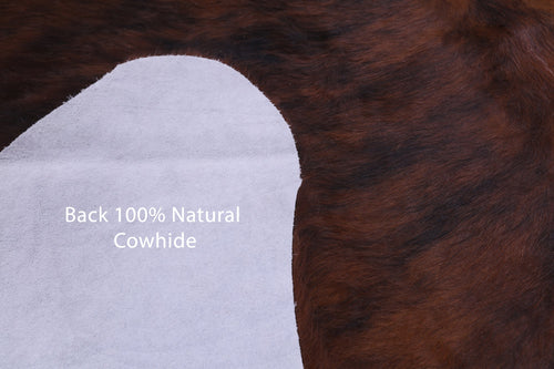 Brindle Natural Cowhide Rug - Large 6'7
