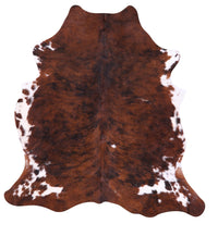 Thumbnail for Brindle Natural Cowhide Rug - Large 6'7