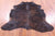 Dark Brindle Natural Cowhide Rug - Large 6'6"H x 6'4"W