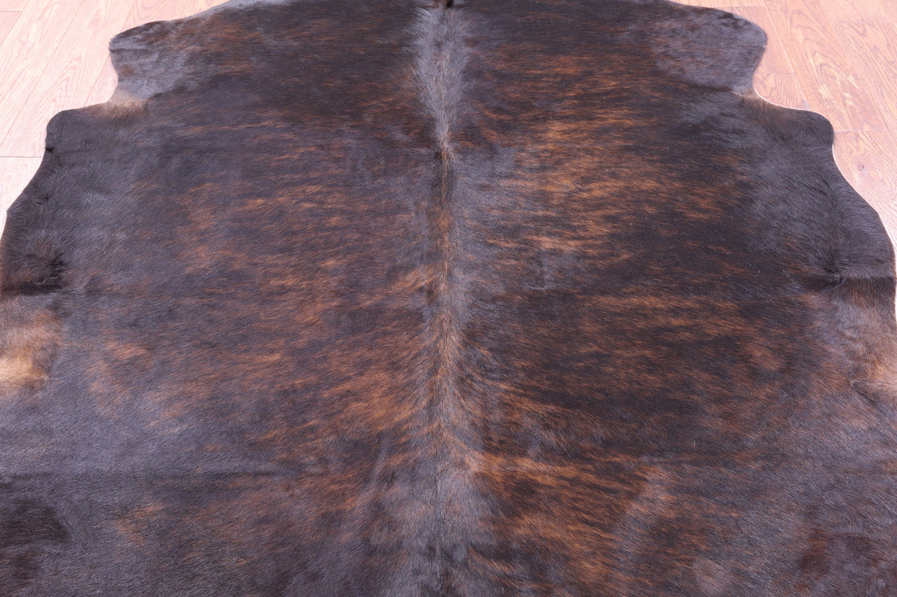 Brindle Natural Cowhide Rug - Medium 6'6"H x 6'4"W