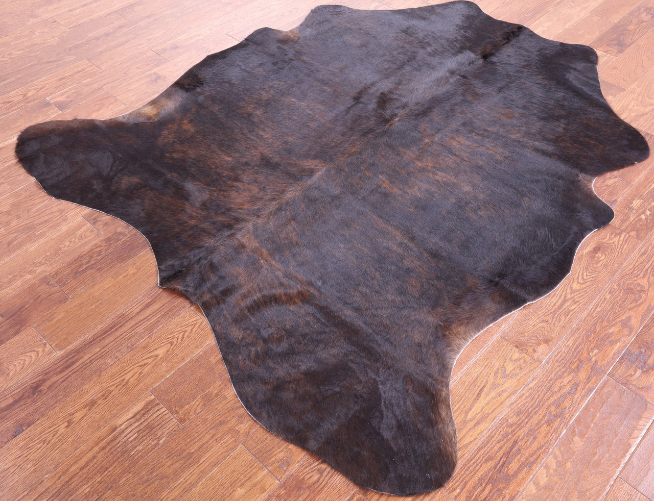 Brindle Natural Cowhide Rug - Medium 6'6"H x 6'4"W