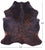 Dark Brindle Natural Cowhide Rug - Large 6'6"H x 6'4"W