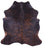Dark Brindle Natural Cowhide Rug - Large 6'6"H x 6'4"W