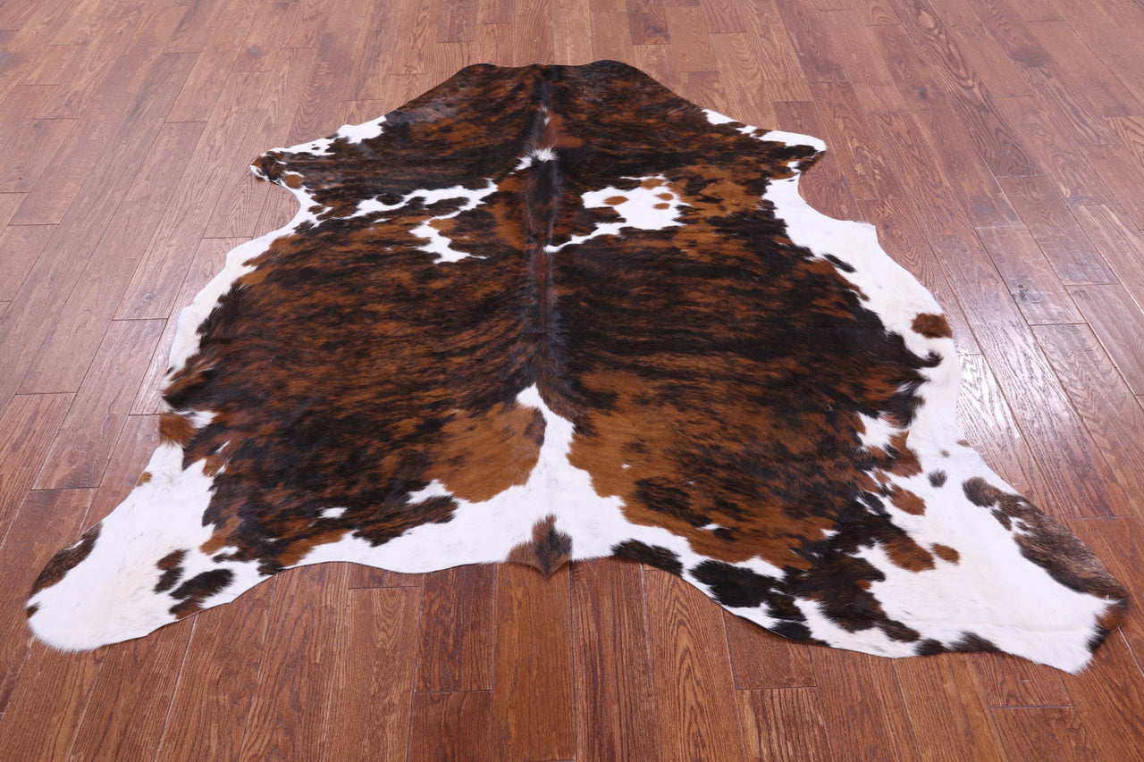 Brindle Natural Cowhide Rug - Large 6'7"H x 6'2"W