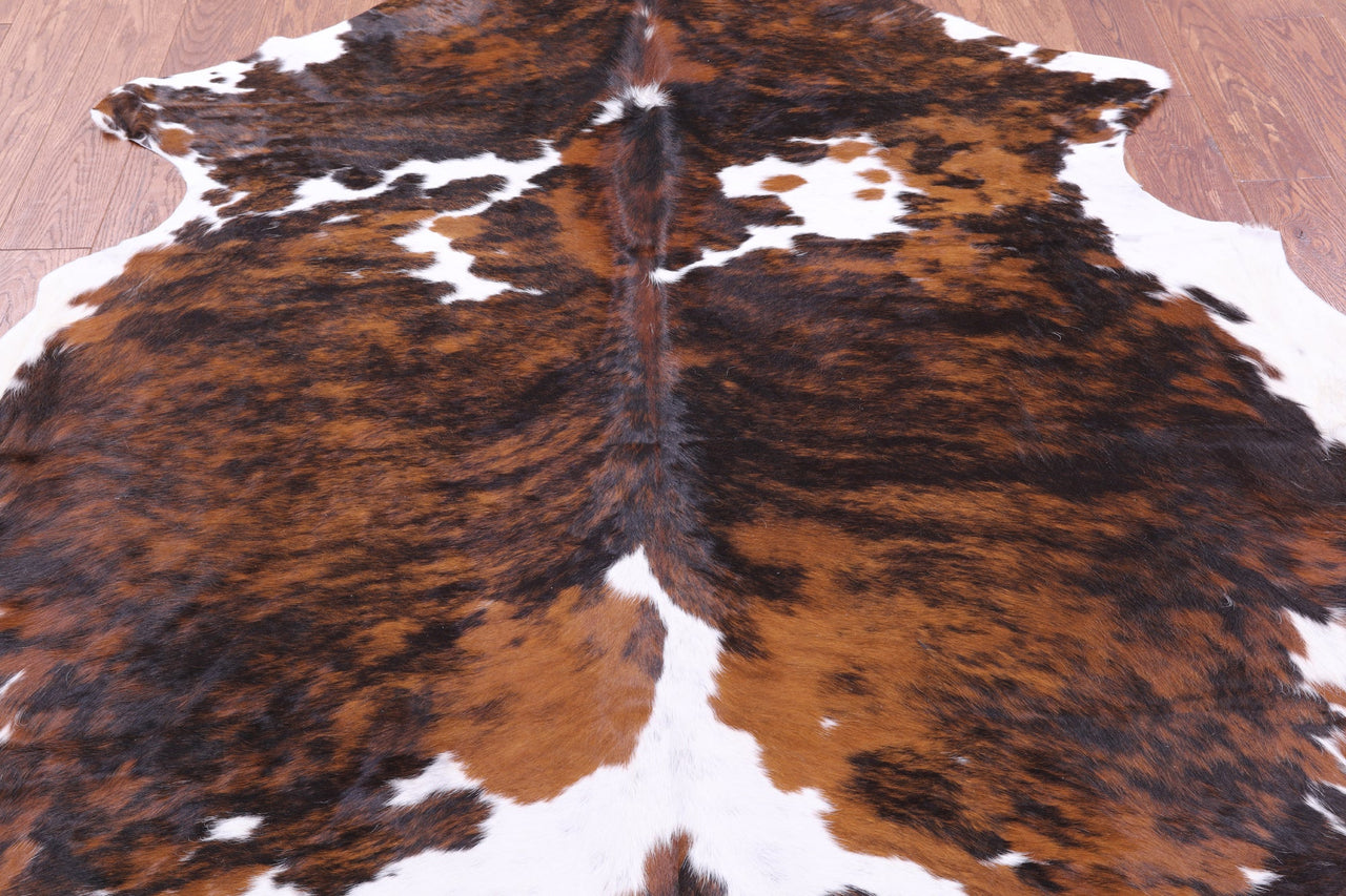 Brindle Natural Cowhide Rug - Large 6'7"H x 6'2"W