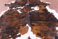 Thumbnail for Brindle Natural Cowhide Rug - Large 6'7