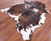 Thumbnail for Brindle Natural Cowhide Rug - Large 6'7