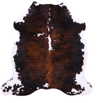 Thumbnail for Brindle Natural Cowhide Rug - Medium 6'9