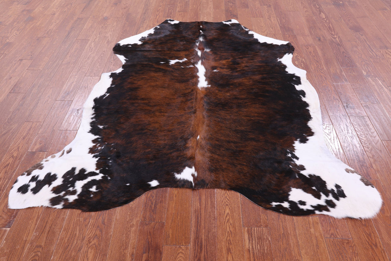 Brindle Natural Cowhide Rug - Medium 6'9"H x 6'6"W