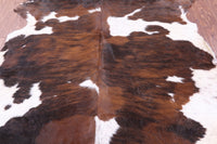 Thumbnail for Brindle Natural Cowhide Rug - Medium 6'6