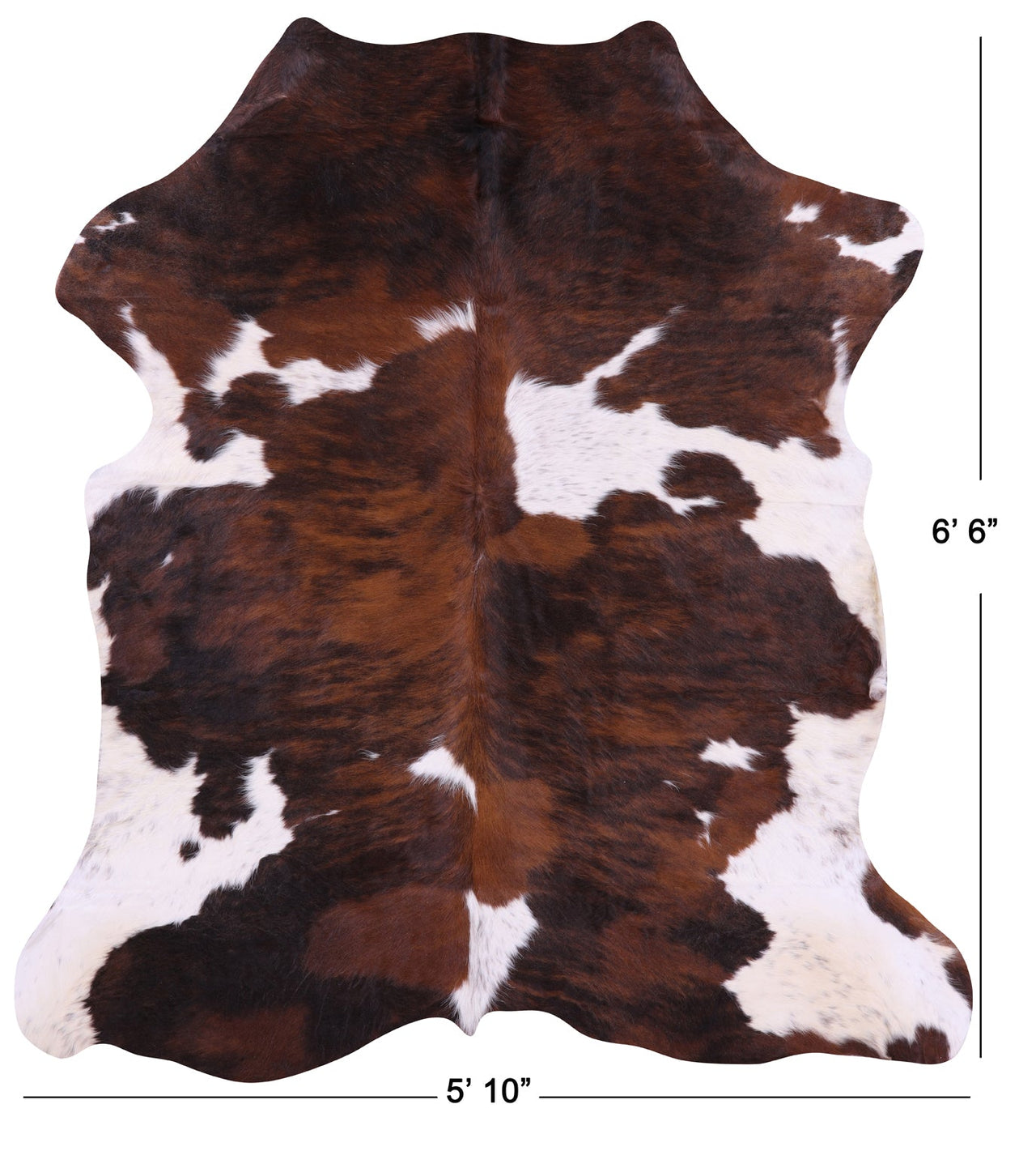 Brindle Natural Cowhide Rug - Large 6'6"H x 5'10"W