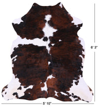 Thumbnail for Brindle Natural Cowhide Rug - Medium 6'3