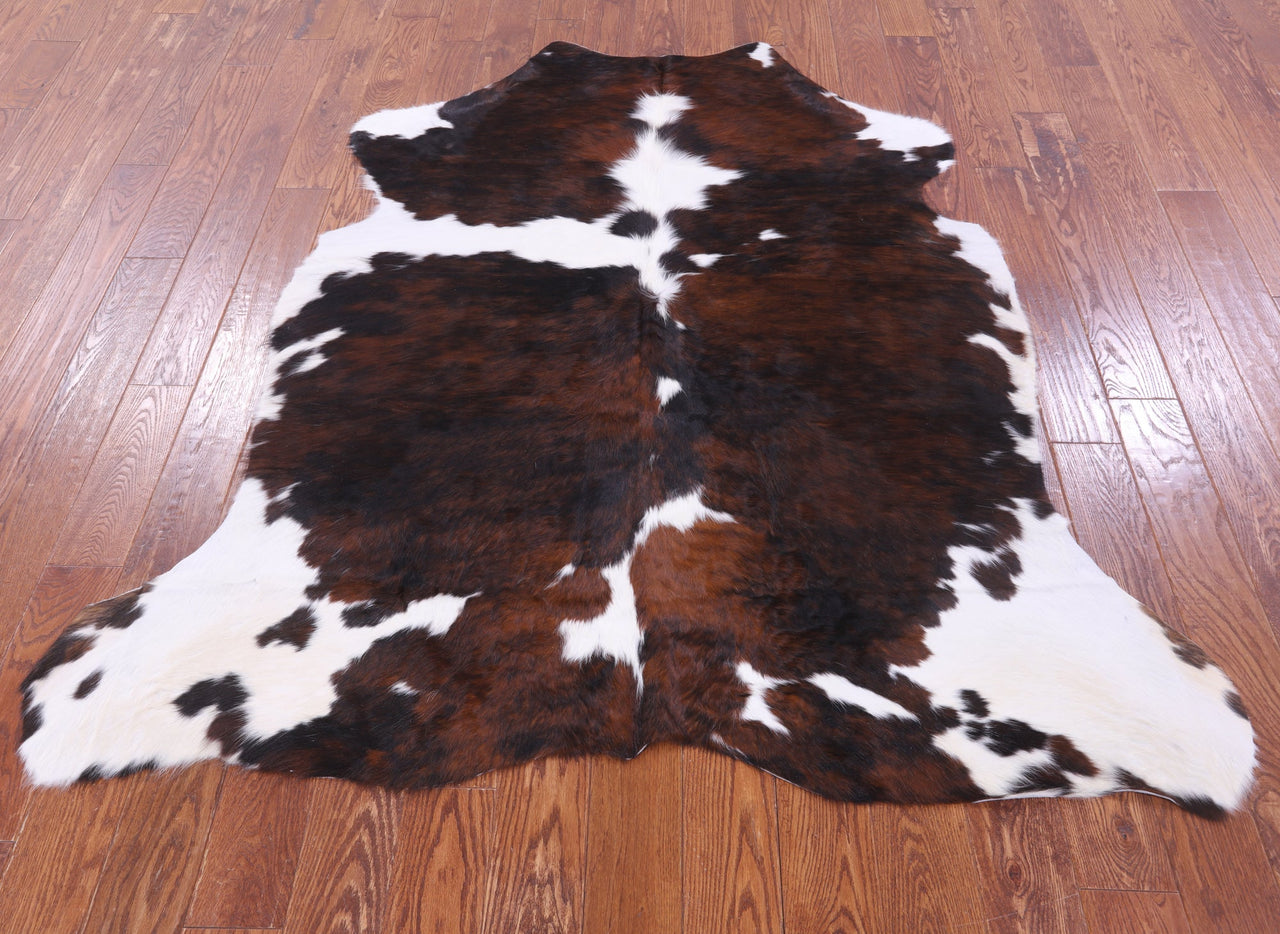 Brindle Natural Cowhide Rug - Medium 6'3"H x 5'10"W